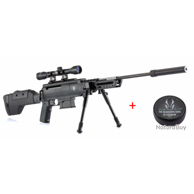 Pack Carabine A Plombs Black Ops Sniper 19,90 Joules Calibre 4.5 MM + Plombs