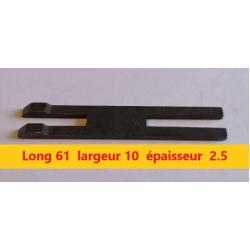 ARMEUR   Long 61  largeur 10  épaisseur  2.5