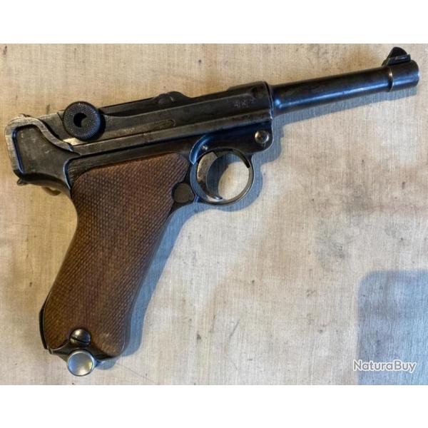 Variante peu courante d'un Intressant pistolet P 08/14 fabrication poque rpublique de Weimar