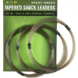 Tapered Shock leaders 3x9m 0.37/0.59mm Esp