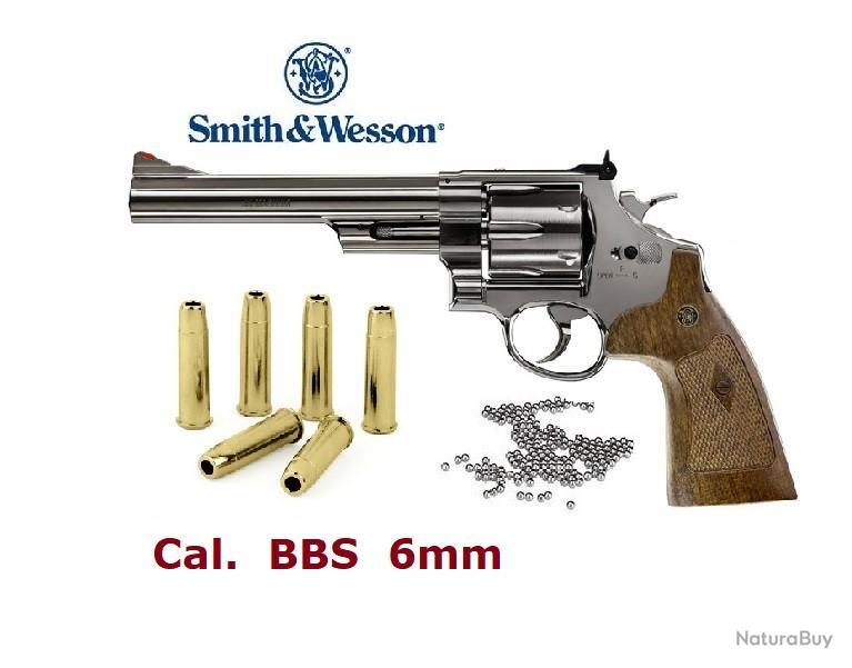 Revolver S & W « Mod 29 6.5?? » Finition NICKELEE *Co2 Billes Acier * Cal  6mm - Revolvers CO2 (8987083)