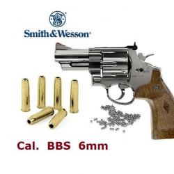 Revolver  S & W « Mod  29 3?? »  Finition  NICKELEE  *Co2  Billes Acier * Cal 6mm