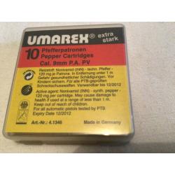 Boîte UMAREX de 10 cartouches 9mm au poivre