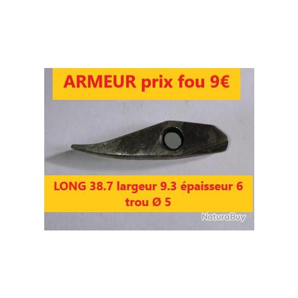 ARMEUR   LONG 38.7 largeur 9.3 paisseur 6 trou  5