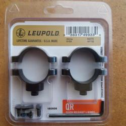 Colliers LEUPOLD QR amovibles High diamètre 30mm matte black