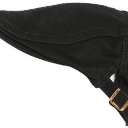 Casquette Plate Noire en Coton Sportswear Eté Homme et Femme Menyk Taille unique Noir