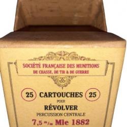 7,5 mm 1882 ou 7,5mm Suisse: Reproduction boite cartouches (vide) SFM 8990068
