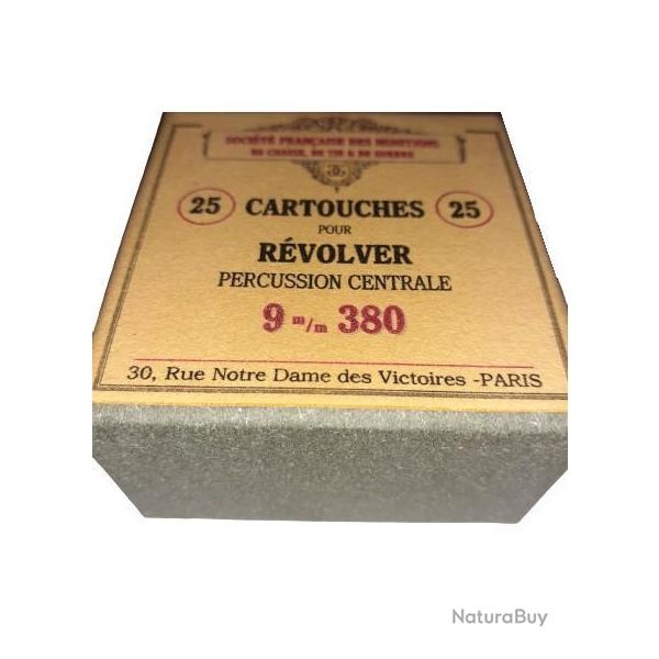 9 mm 380 / Bulldog: Reproduction boite cartouches (vide) SOCIETE FRANCAISE des MUNITIONS 8990153