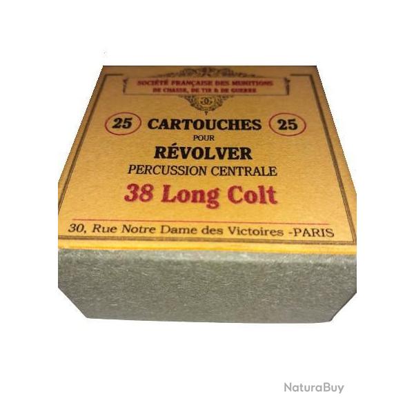 38 Long Colt: Reproduction boite cartouches (vide) SOCIETE FRANCAISE des MUNITIONS 8990227