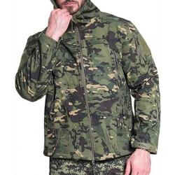 Veste tactique - Veste de chasse - Avec capuche - Etanche - Camouflage vert #2 - Livraison gratuite