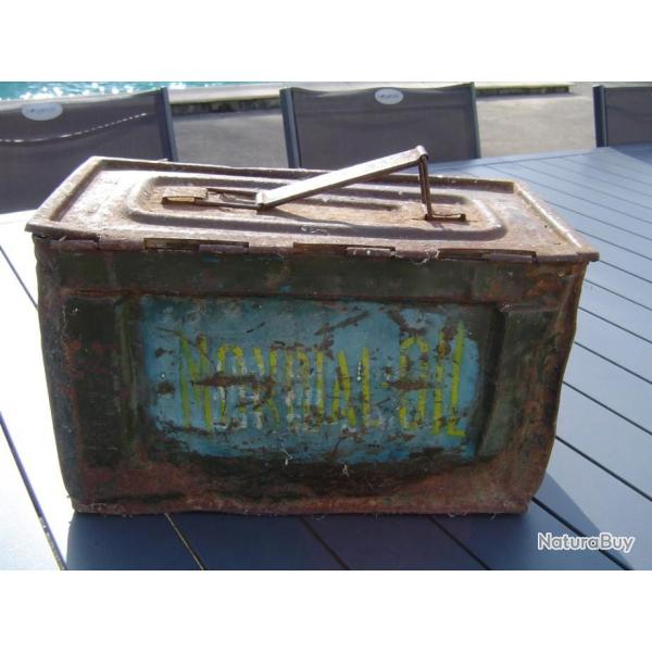 Caissette à munitions US WW2 CAL 50 pour le transport de l'huile " normal oil "