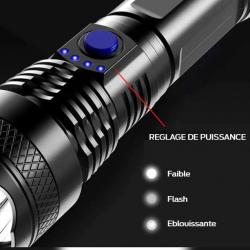 Lampe Torche LED - Chasse (Forte Puissance)