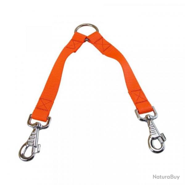 coupleur nylon orange 25 cm - jokidog