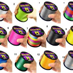 Fil de Peche Multifilament PE 4 brins 300m, Couleur: Au Choix, Modele: 0.5mm 38.5kg