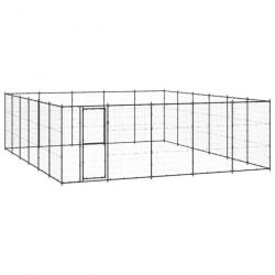 Chenil extérieur cage enclos parc animaux chien d'extérieur pour chiens acier 36,3 m² 02_0000371