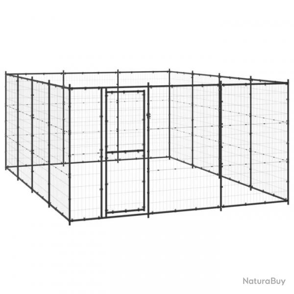 Chenil extrieur cage enclos parc animaux chien extrieur acier 14,52 m 02_0000381