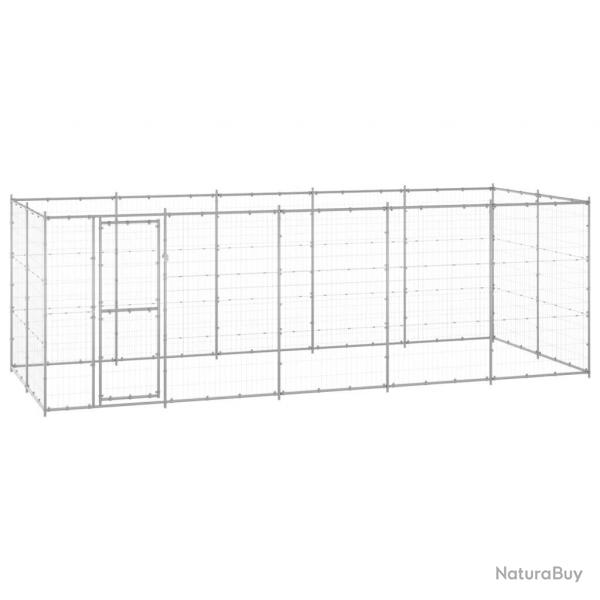 Chenil extrieur cage enclos parc animaux chien extrieur acier galvanis 12,1 m 02_0000406
