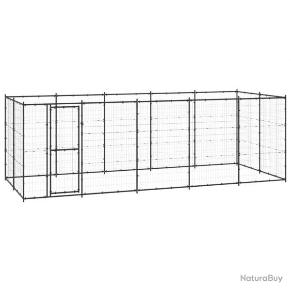 Chenil extrieur cage enclos parc animaux chien extrieur acier 12,1 m 02_0000379