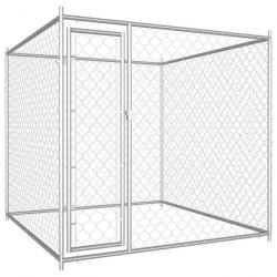 Chenil extérieur cage enclos parc animaux chien d'extérieur pour chiens 185 cm 02_0000342