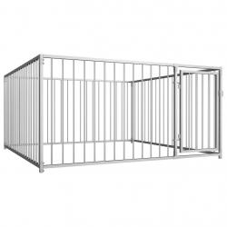 Chenil extérieur cage enclos parc animaux chien d'extérieur pour chiens 100 cm 02_0000344