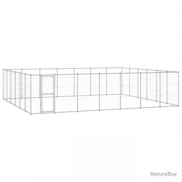 Chenil extrieur cage enclos parc animaux chien extrieur acier galvanis 50,82 m 02_0000424