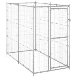 Chenil extérieur cage enclos parc animaux chien extérieur pour chiens acier galvanisé 110 x 220 x 1