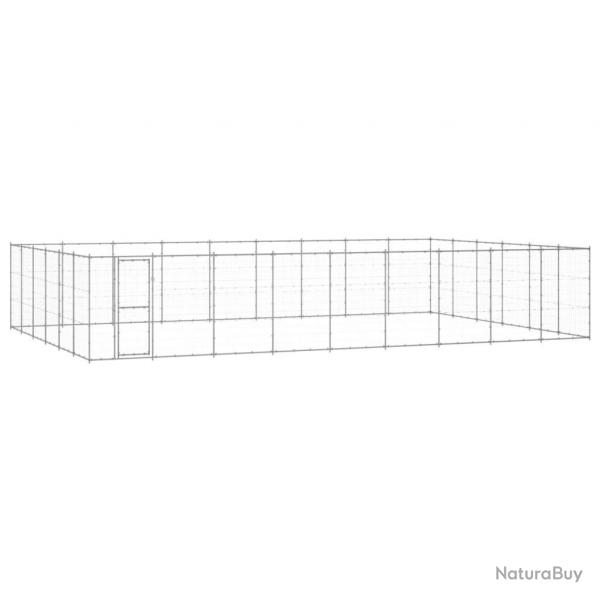 Chenil extrieur cage enclos parc animaux chien extrieur acier galvanis 65,34 m 02_0000426