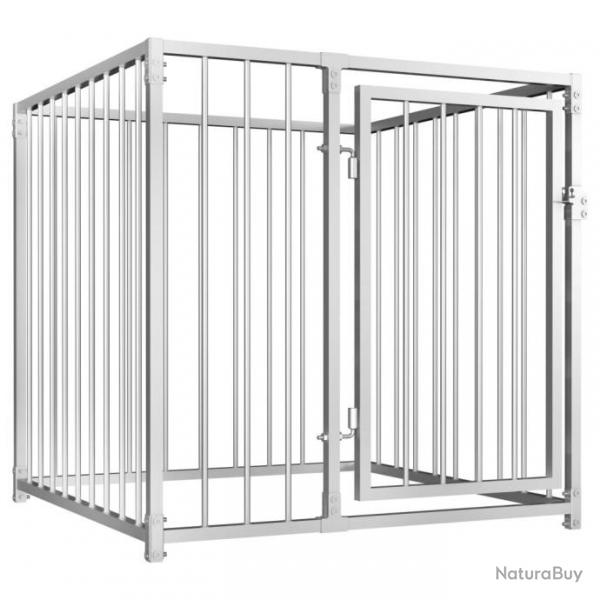 Chenil extrieur cage enclos parc animaux chien d'extrieur pour chiens 100 cm 02_0000337