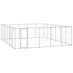 Chenil extérieur cage enclos parc animaux chien extérieur acier galvanisé 36,3 m² 02_0000421