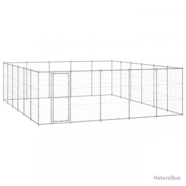 Chenil extrieur cage enclos parc animaux chien extrieur acier galvanis 36,3 m 02_0000421