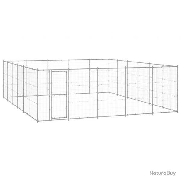 Chenil extrieur cage enclos parc animaux chien extrieur acier galvanis 36,3 m 02_0000421