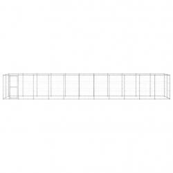 Chenil extérieur cage enclos parc animaux chien extérieur acier galvanisé 26,62 m² 02_0000418