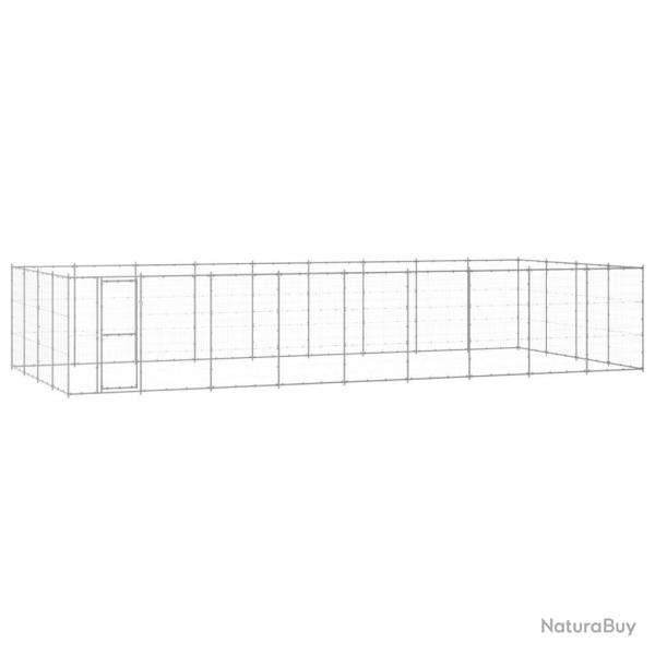 Chenil extrieur cage enclos parc animaux chien extrieur acier galvanis 43,56 m 02_0000423