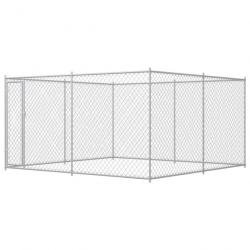 Chenil extérieur cage enclos parc animaux chien extérieur pour chiens 383 x 383 x 185 cm 02_0000462