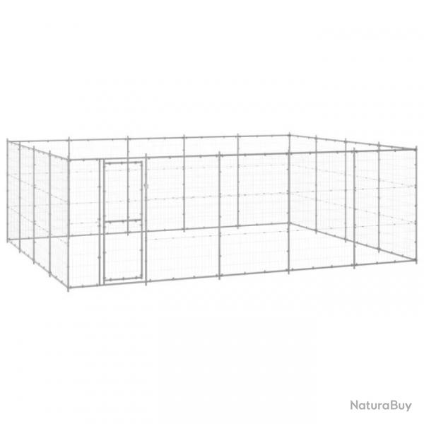 Chenil extrieur cage enclos parc animaux chien extrieur acier galvanis 24,2 m 02_0000416