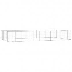 Chenil extérieur cage enclos parc animaux chien extérieur acier galvanisé 79,86 m² 02_0000429