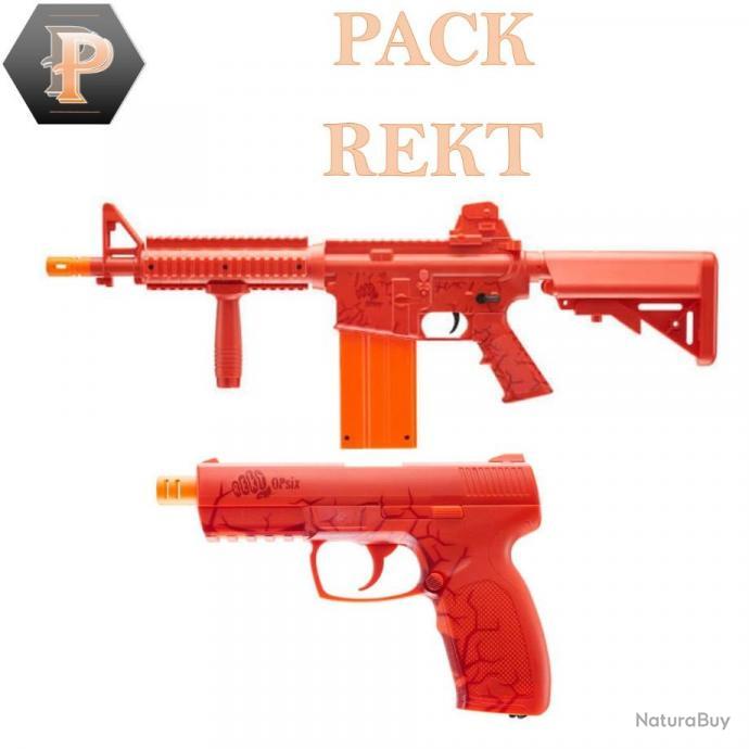 Pack Carabine REKT OPFOUR 12 cps + Pistolet REKT OPFOUR +