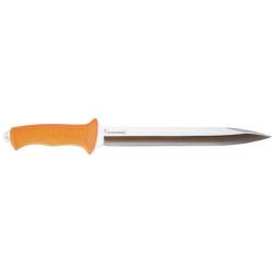 DAGUE BROWNING OMEGA ORANGE MANCHE POLYMÈRE LAME 24CM FOURREAU CUIR