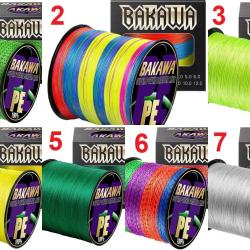 Fil de Peche Multifilament PE 8 brins 300m, Couleur: Au Choix, Modele: 0.5mm 40.8kg