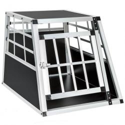 Cage box caisse de transport chien mobile aluminium single 08_0000507