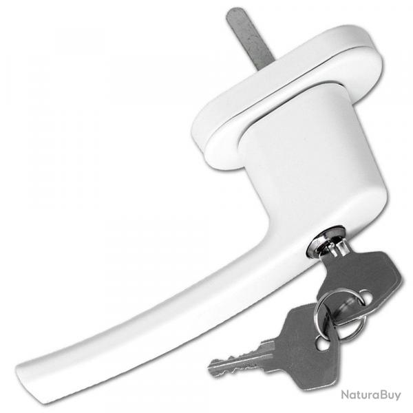 Lot de 8 poignes de fentres blanches verrouillables pour enfant avec serrure et cls 08_0000500
