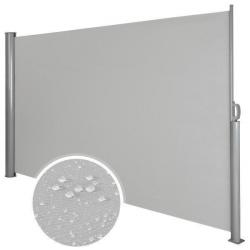 Auvent store latéral brise-vue abri soleil aluminium rétractable 200 x 300 cm gris 08_0000534