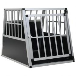 Cage pour chien avec une porte 65 x 91 x 69,5 cm noir 02_0000062