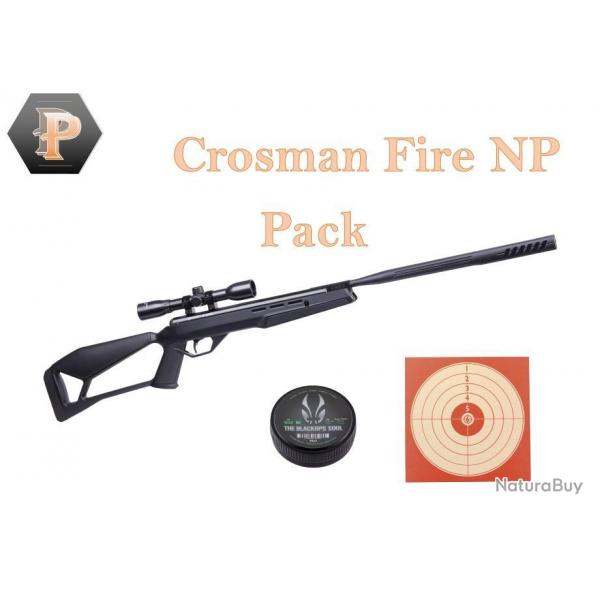 Promo ! Carabine  plombs Crosman Fire NP cal.4.5mm + lunette 4x32 + 100 cibles + 500 Plombs