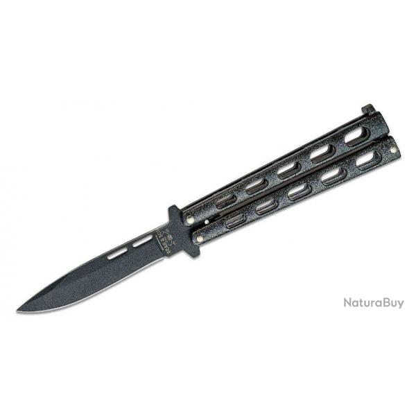 Couteau Papillon Balisong Butterfly Bear & Son Galaxy Carbon 1095 Manche Acier Made USA BC115GX