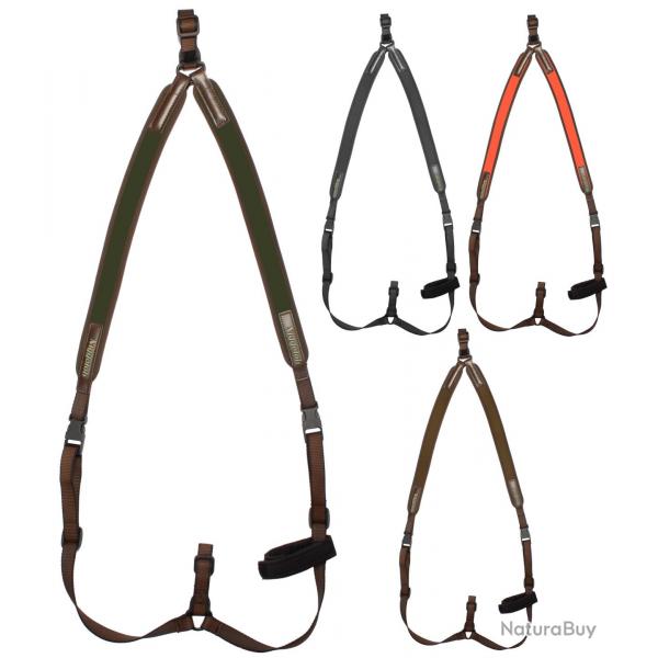 Bretelles en noprne type ORANGE ''SAC  DOS'' pour carabine - Niggeloh