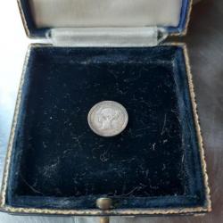 Monnaie ancienne en argent. Angleterre 1840