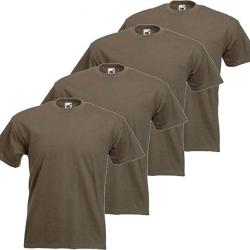 Lot de 4 tee shirt de chasse - Vert armée - Coton