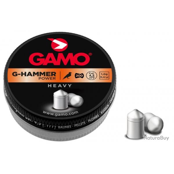 200 plombs Gamo G-Hammer calibre 4.5mm