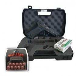 Pistolet à blanc ISSC M22 calibre 9mm PAK + 50 balles Maxxtech + Adaptateur Gomm-Cogne